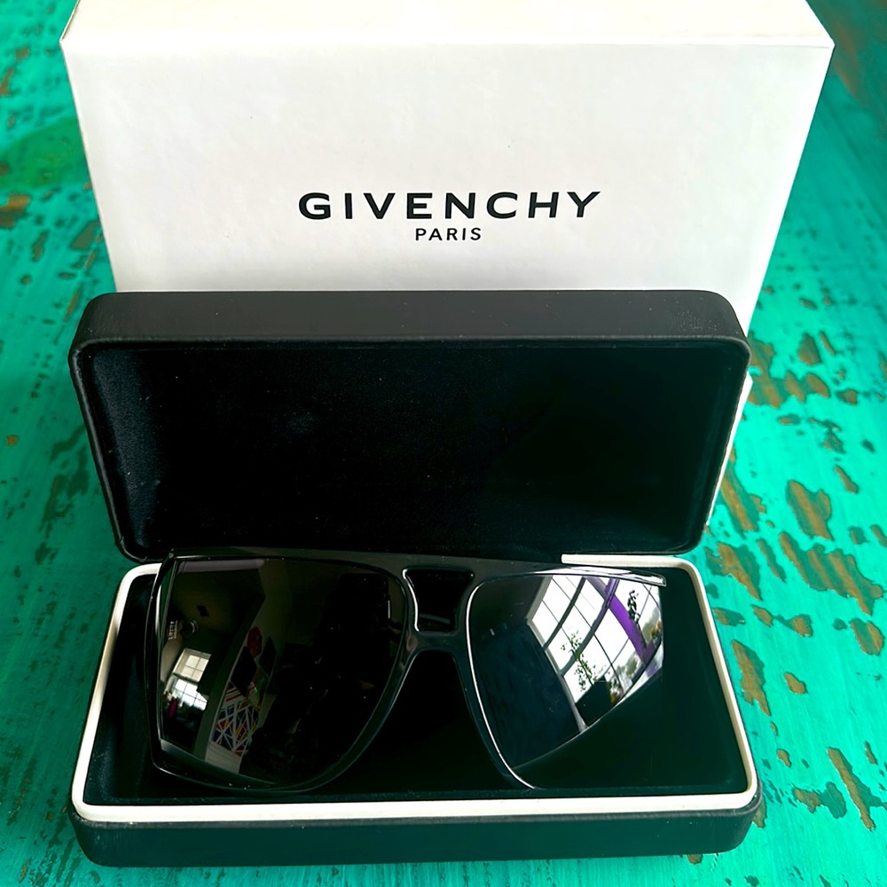 Givenchy 71mm Oversized Square Glasses in Black